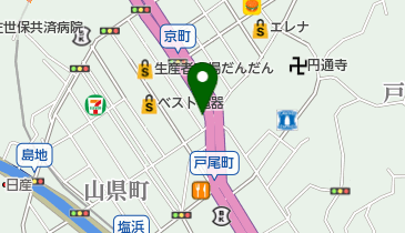 カガヤキ理容の地図画像