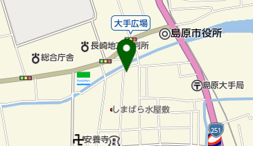 横浜電器店の地図画像