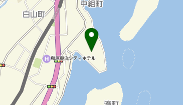 日本キリスト教団島原教会の地図画像