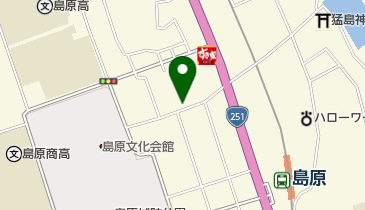 上野クリーニング店の地図画像