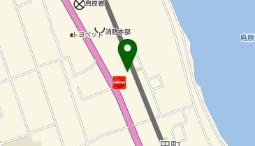 マツダオートザム島原の地図画像