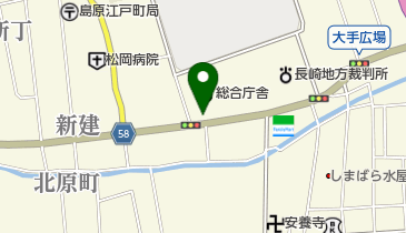 ありよし理容室の地図画像