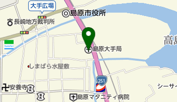 長浜ラーメンの地図画像