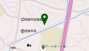 山川碁会所の地図画像