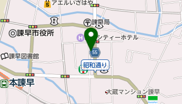 ヨーガンレール諫早店の地図画像