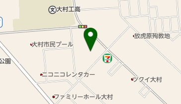 ハトのマークのひっこし専門大村・諫早センターの地図画像