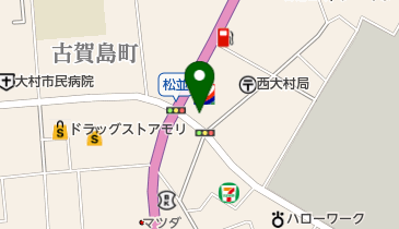 ピザクルサ大村店の地図画像