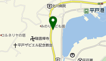 まるにし紳士服の地図画像