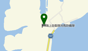海上自衛隊対馬防備隊本部の地図画像