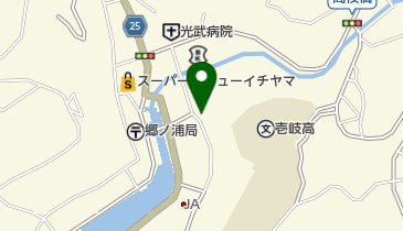 海岸和風レストランの地図画像