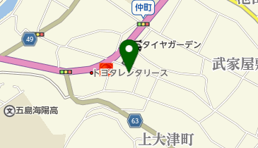 有限会社フクエガラスの地図画像