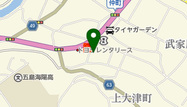 トレーニングジム・パワーフィットネス五島の地図画像