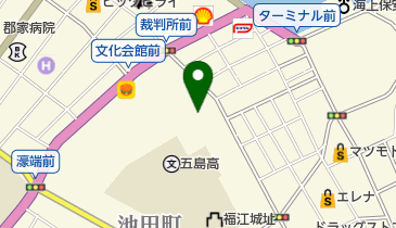 五島市立図書館の地図画像
