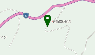 雲仙森林組合の地図画像