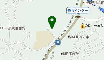 長与町役場 高田児童館の地図画像