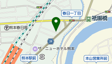 お好み焼きまつ本の地図画像