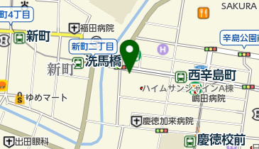中山かばん修理店の地図画像