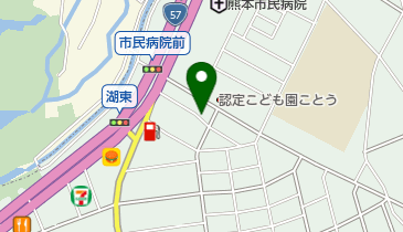 湖東公民館の地図画像