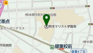 熊本マリスト学園中学校の地図画像