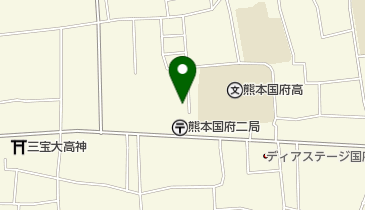 日本基督教団熊本城東教会の地図画像