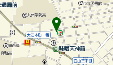 モイスティーヌ熊本大江サロンの地図画像