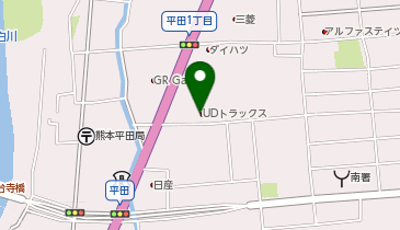 UDトラックス株式会社熊本の地図画像