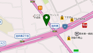熊本トヨペット株式会社 浜線店の地図画像