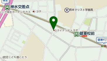 トヨタカローラ熊本株式会社 健軍店の地図画像