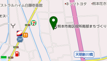 熊本市立 南部児童館の地図画像