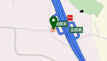 九州自動車道北熊本サービスエリア 上り線インフォメーションの地図画像