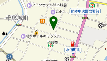 VS28スキンケアスタジオBALIIN熊本の地図画像