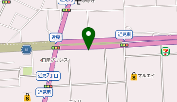 タックルベリー熊本近見店の地図画像