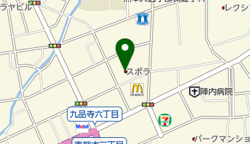 スポラバッティング九品寺の地図画像