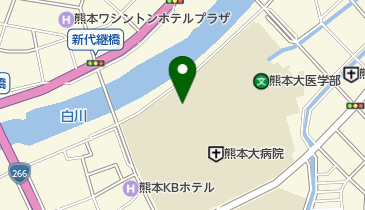 熊本大学附属病院 外来総合案内の地図画像