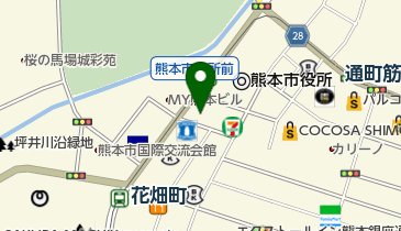 住友生命保険相互会社熊本支社 業務用の地図画像