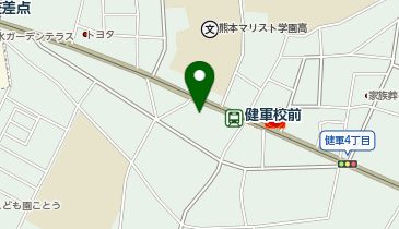健軍校前薬局の地図画像