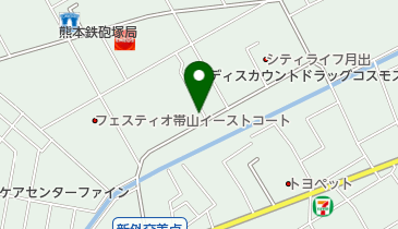 あや理容室の地図画像