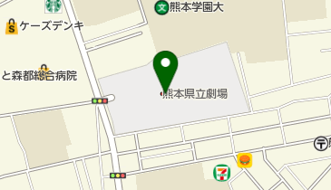 県立劇場レストラン七彩の地図画像