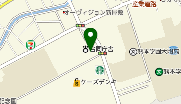 福岡出入国在留管理局熊本出張所の地図画像