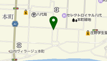 油屋呉服店の地図画像