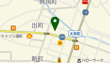 八代タクシーの地図画像