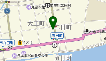 上田美容院の地図画像