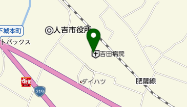 吉田病院デイケアの地図画像