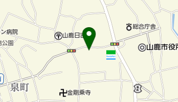 山鹿ドライクリーニングの地図画像