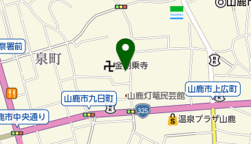 山鹿灯籠の店なかしまの地図画像