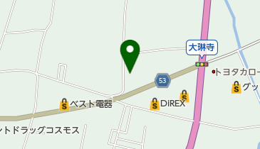 クリーニングコアひまわり菊池店の地図画像
