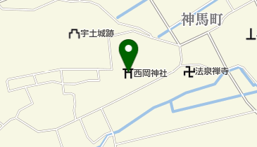 西岡神宮の地図画像