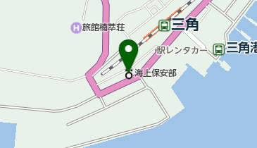 熊本海上保安部の地図画像