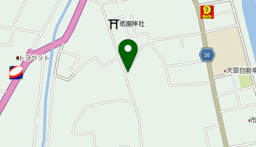 メナード化粧品天草代行店の地図画像