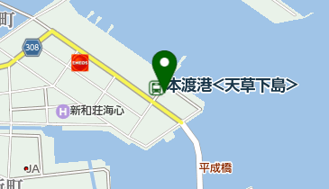 本渡港タクシーの地図画像